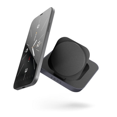 Zens Nightstand Magnetic Wireless Charger (incl. Wall Charger) - black