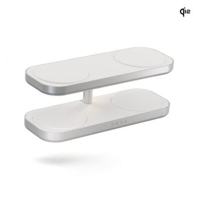Zens Quattro Wireless Charger Pro 4 (incl. Wall Charger) - white