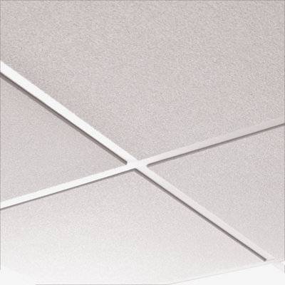 Zentia Dune Evo BP5462M White Ceiling Tiles 600 x 600mm with Reveal Edge for 24mm Gridwork