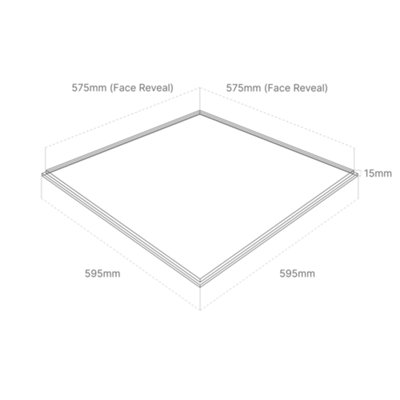 Zentia Dune Evo BP5462M White Ceiling Tiles 600 x 600mm with Reveal Edge for 24mm Gridwork - 7
