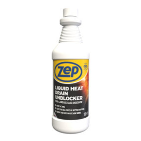 Zep Liquid Heat Drain Unblocker - Heavy Duty  1L