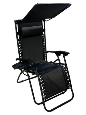 Zero gravity chair with best sale canopy and cup holder