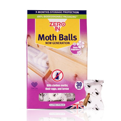 Zero In 30 Pack Fabric Protection Balls for Wardrobe Drawer Storage ...