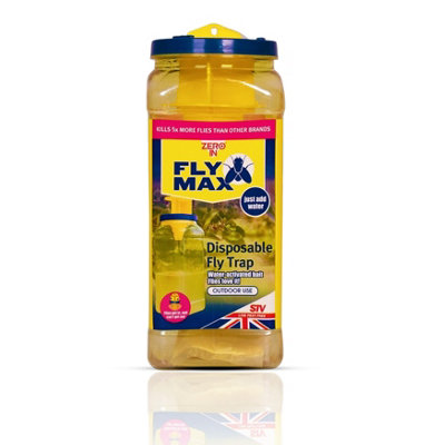 ZeroIn Fly Trap Ready Baited Disposable Outdoor Water Activated Insect ...