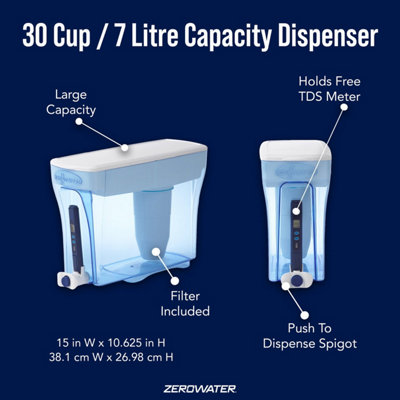 ZeroWater 30 Cup / 7.1L Water Filter Dispenser