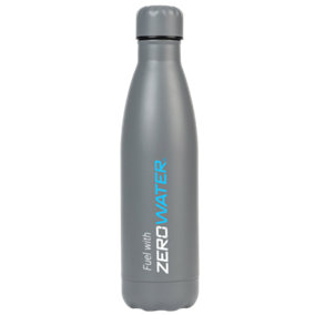 ZeroWater Grey 500ml Stainless Steel Bottle