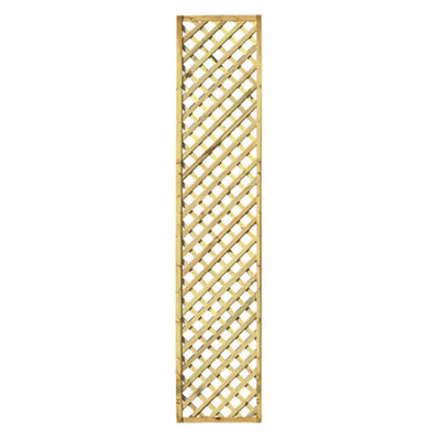 Zest 3 x Hillside Diamond Wooden Trellis 1.83m x 0.3m 1ft Garden Screen Support