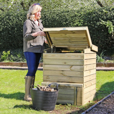 Zest Eco Hive Wooden Composter Compost Bin Beehive Garden Waste - 3