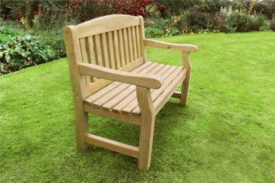 Zest Emily Wooden 3 Seater Bench Garden Patio Park Pub Chair Seat 5ft - 6