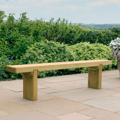 Zest Rebecca Wooden Garden Park Bench Seat Chair Dining Table Bench
