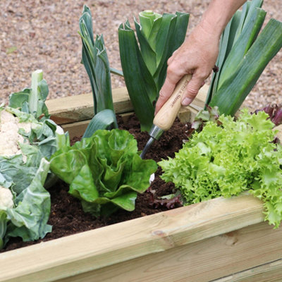 Zest Rectangular Sleeper Raised Wooden Bed Garden Planter 1.8m x 0.45m - 7