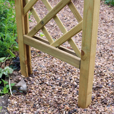 Zest Sunset Trellis Wooden Garden Arch Pergola Plant Support FSC Wood - 6