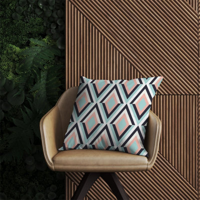 Zig Zag Abstract Pattern Outdoor Cushion 60cm x 60cm