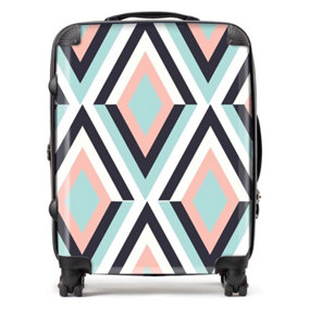 Zig Zag Abstract Pattern Suitcase - Large