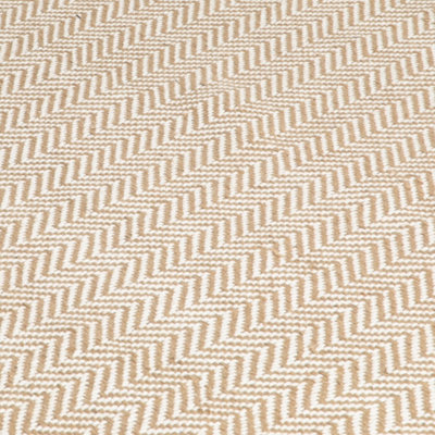 Zig Zag Jute & Cotton Rug 200 x 300cm DIY at B&Q