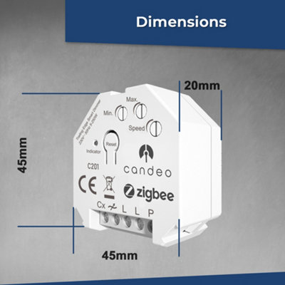 Zigbee - Dimmer Switch Module (LED 250W / Halg 250W - With Or Without Neutral)