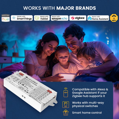 Zigbee LED Strip Controller 5-in-1 for RGBWW, RGBW, RGB, CCT, and single colour LED Strips