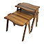 Zigon Wooden Coffee Table Walnut, Wooden Decorative Modern Design Legs Walnut MDF