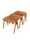 Zigon Wooden Coffee Table Walnut, Wooden Decorative Modern Design Legs Walnut MDF