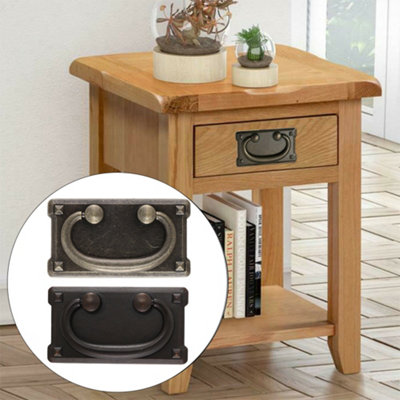 Zinc Alloy Drop-Down Bail Swing Drawer Pull Handles Black 4pcs/pack