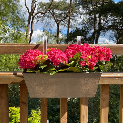Zinc Balcony Hanging Planters (Set of 2) - 5