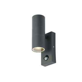 Zinc Leto Up Down Wall Light Anthracite Grey (One Size)