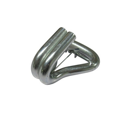 Zinc Plated Claw Hooks 50MM X2 (5 Ton Safety Catch Double J Webbing Tie Down 2")