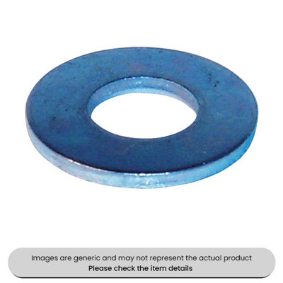Zinc Plated Flat Washers BS 4320 Form C Large o.d 10MM Pack Qty 250