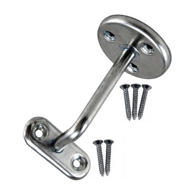 Zinc Plated Handrail Bracket Wall Mounted Heavy Duty Metal Stair Rail ...