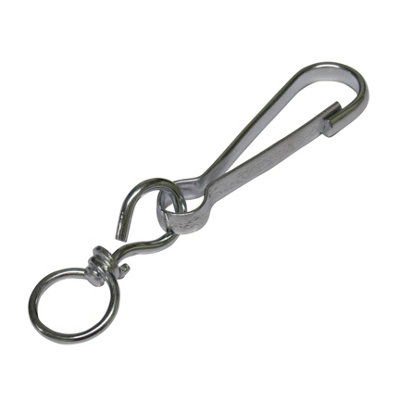 Zinc Plated Simplex Swivel Hooks 30MM X10 (Dog Clip Lanyard Key Ring Snap Hook) - 5