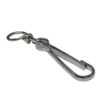 Zinc Plated Simplex Swivel Hooks 45MM X10 (Dog Clip Lanyard Key Ring Snap Hook) - 3