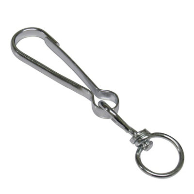Zinc Plated Simplex Swivel Hooks 60MM X10 (Dog Clip Lanyard Key Ring Snap Hook) - 6