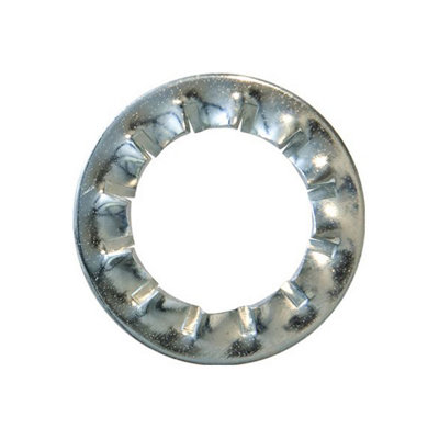 Zinc Plated Steel Serrated Internal Lock Washer M11 DIN 6798 Pack of 250