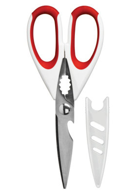 Zing Red TPR Multi Function Scissors
