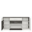 Zingaro 2 door 2 drawer 1 compartment sideboard in Grey and White