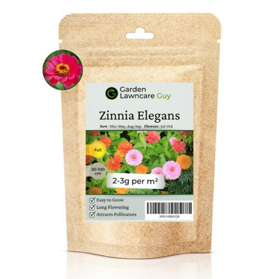 Zinnia Elegans Seeds Mixed Colour 20g