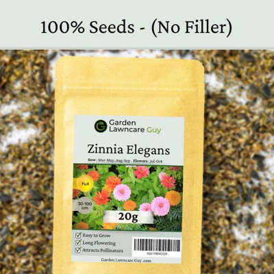Zinnia Elegans Seeds Mixed Colour 20g - 5