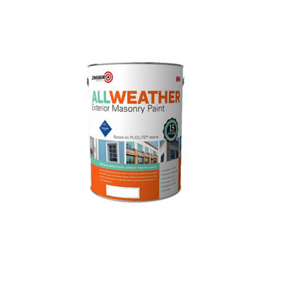 Zinsser All Weather Masonry 5 Litres Black DIY at B&Q