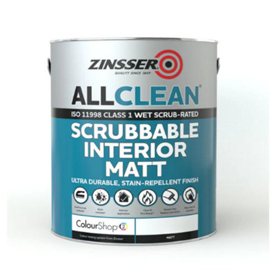Zinsser Allclean Interior Matt Mixed Colour Ral 1023 2.5L