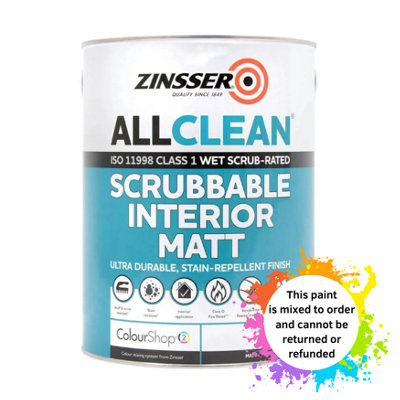 Zinsser Allclean Interior Matt Mixed Colour Ral 7040 5L