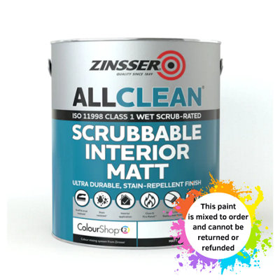Zinsser Allclean Interior Matt Mixed Colour Ral 8025 2.5L