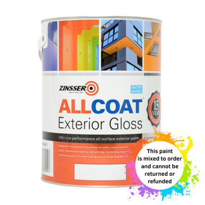 Zinsser Allcoat Exterior Gloss Water Based Mixed Colour Ral 6025 5L