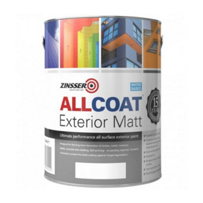 Zinsser Allcoat Exterior Matt Water Based Mixed Colour Ral 3016 5L