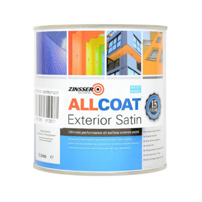 Zinsser Allcoat Exterior Satin Water Based Mixed Colour Ral 2009 1L