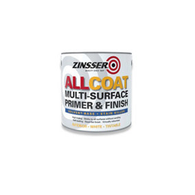 Zinsser AllCoat (Solvent Based) Stain Killer - White - 2.5 Litres