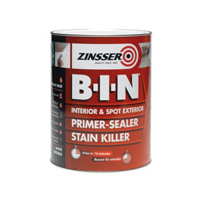 Zinsser BIN Primer Sealer Stain Killer Paint White 500ML