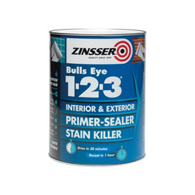 Zinsser Bulls Eye 1-2-3 - Primer-sealer Stain Killer White 500ml
