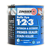 Zinsser Bulls Eye 123 Primer Mixed Colour Ral 7016 2.5L
