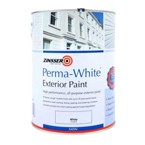 Zinsser Perma White Exterior Paint Satin 2.5 Litres