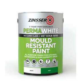 Zinsser Perma White Interior Paint Matt 5 Litres
